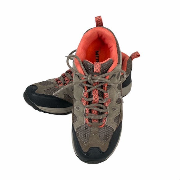 Merrell Athletic Shoes, Gray, Orange, 7 - Picture 11 of 11